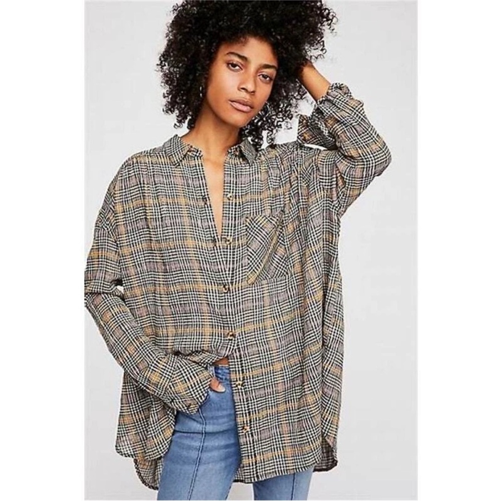 Free People button up shirt size medium